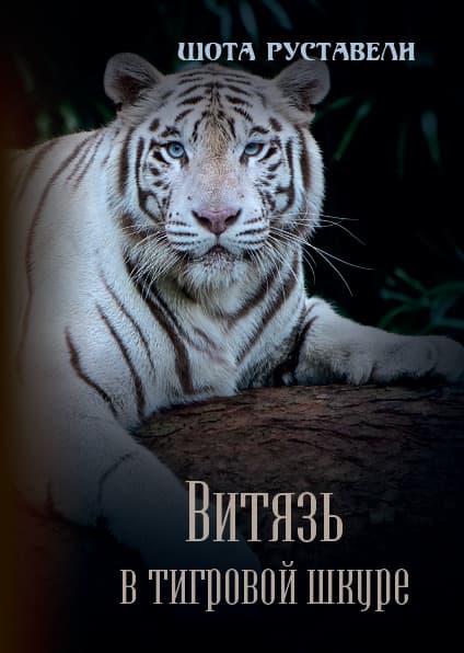 Книга Витязь в тигровой шкуре Шота Руставели обкладинка 3