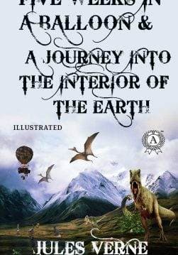 Книга Five Weeks in a Balloon & A Journey into the Interior of the Earth. Illustrated  Jules Verne epub pdf fb2 формат обкладинка 3