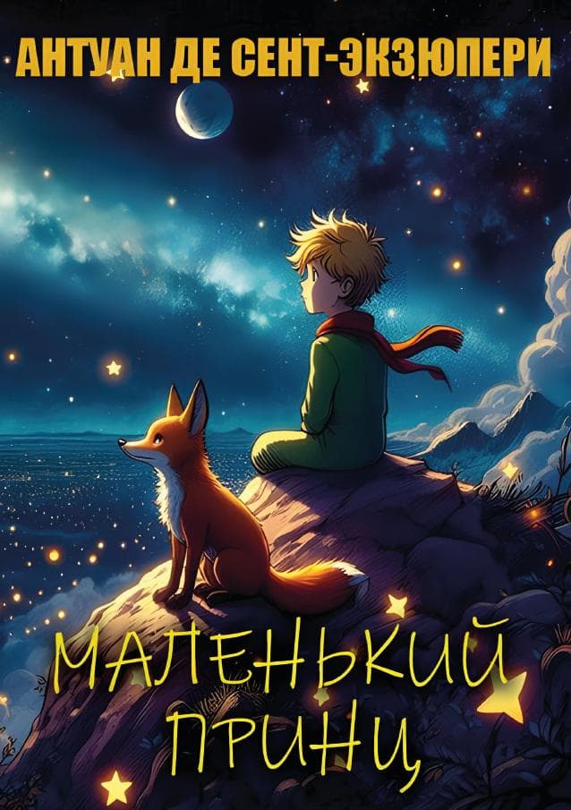 Книга Маленький принц Антуан де-Сент Экзюпери обкладинка 3